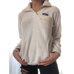 White&Cream Patagonia Pullover Fleece